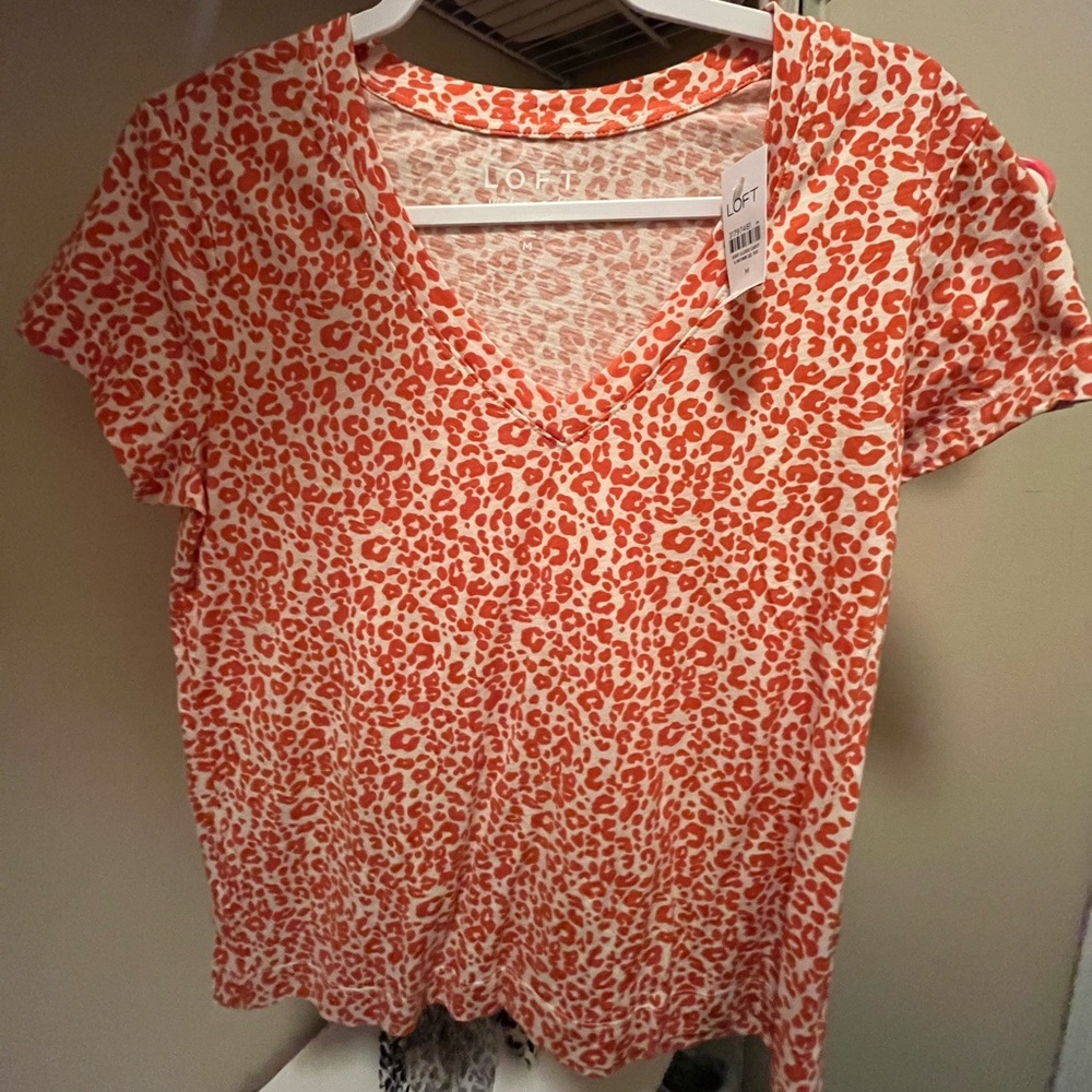 Loft Short Sleeve Animal Print T Shirt